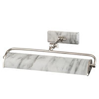 BILDERLEUCHTE Winchfield 12,7/44,5/31,8 cm  - Weiß/Nickelfarben, KONVENTIONELL, Metall (12,7/44,5/31,8cm) - Elstead Lighting
