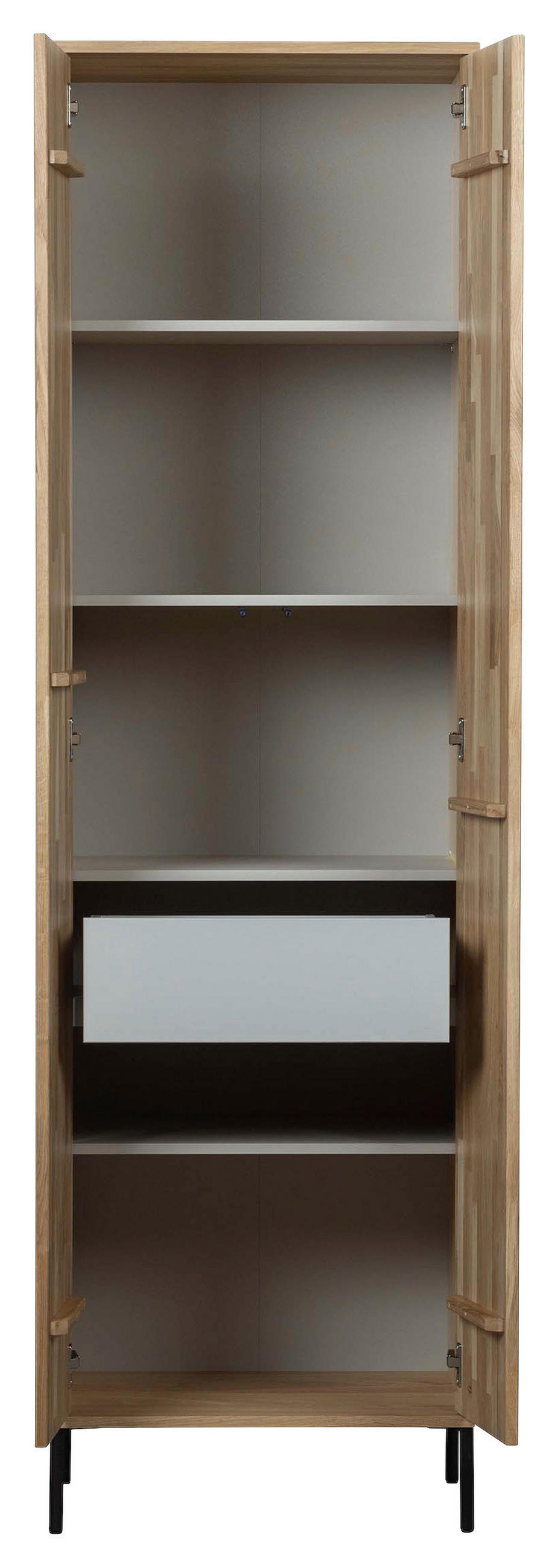 MEHRZWECKSCHRANK 60/210/42 cm  in Eichefarben  - Eichefarben/Schwarz, Design, Holz/Holzwerkstoff (60/210/42cm) - Ambia Home