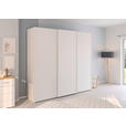 SCHWEBETÜRENSCHRANK 242/223/68 cm 3-türig Weiß  - Weiß, Design, Holzwerkstoff/Kunststoff (242/223/68cm) - Novel