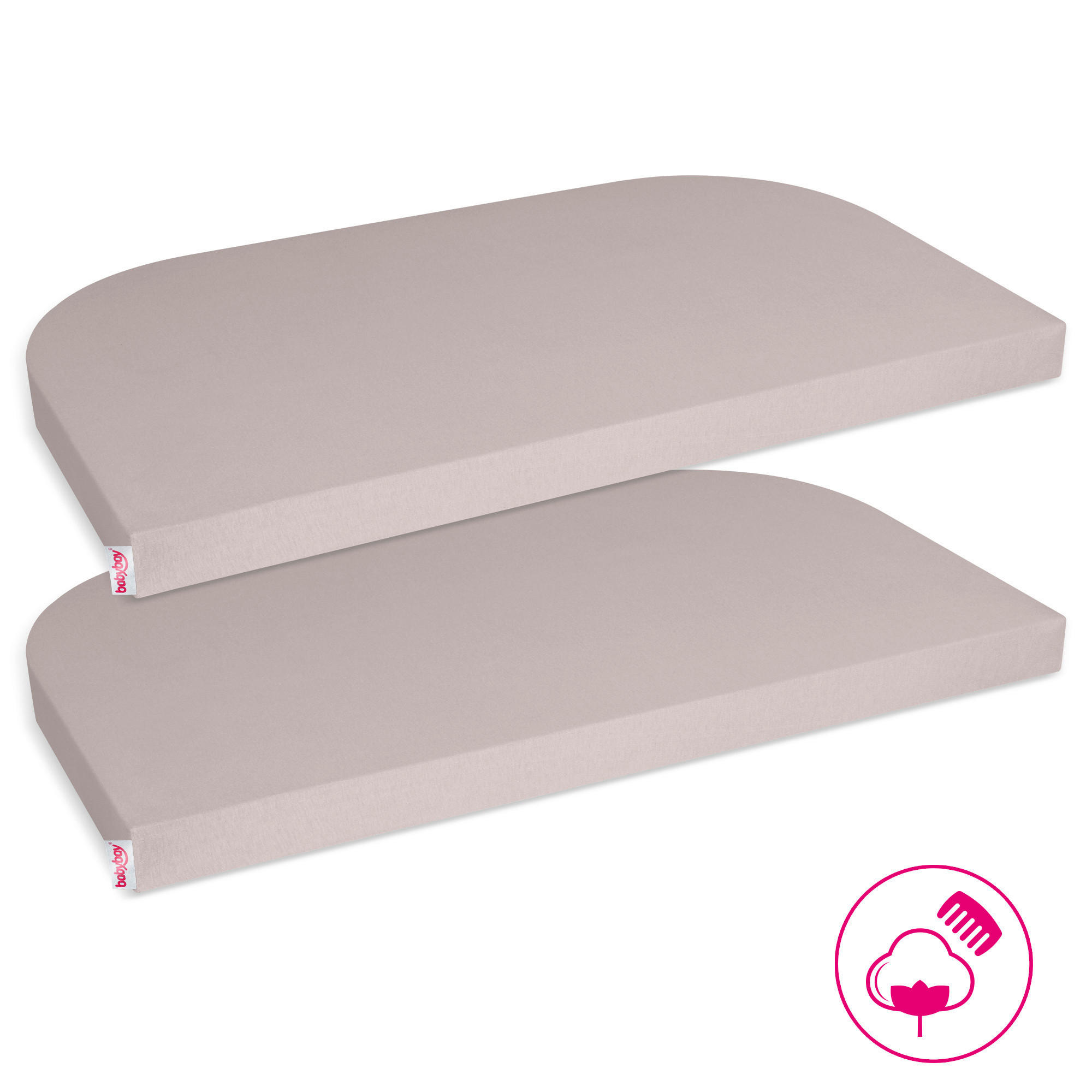 KINDERSPANNLEINTUCH  105/57,5/6 cm  - Beige, Basics, Textil (105/57,5/6cm) - Babybay