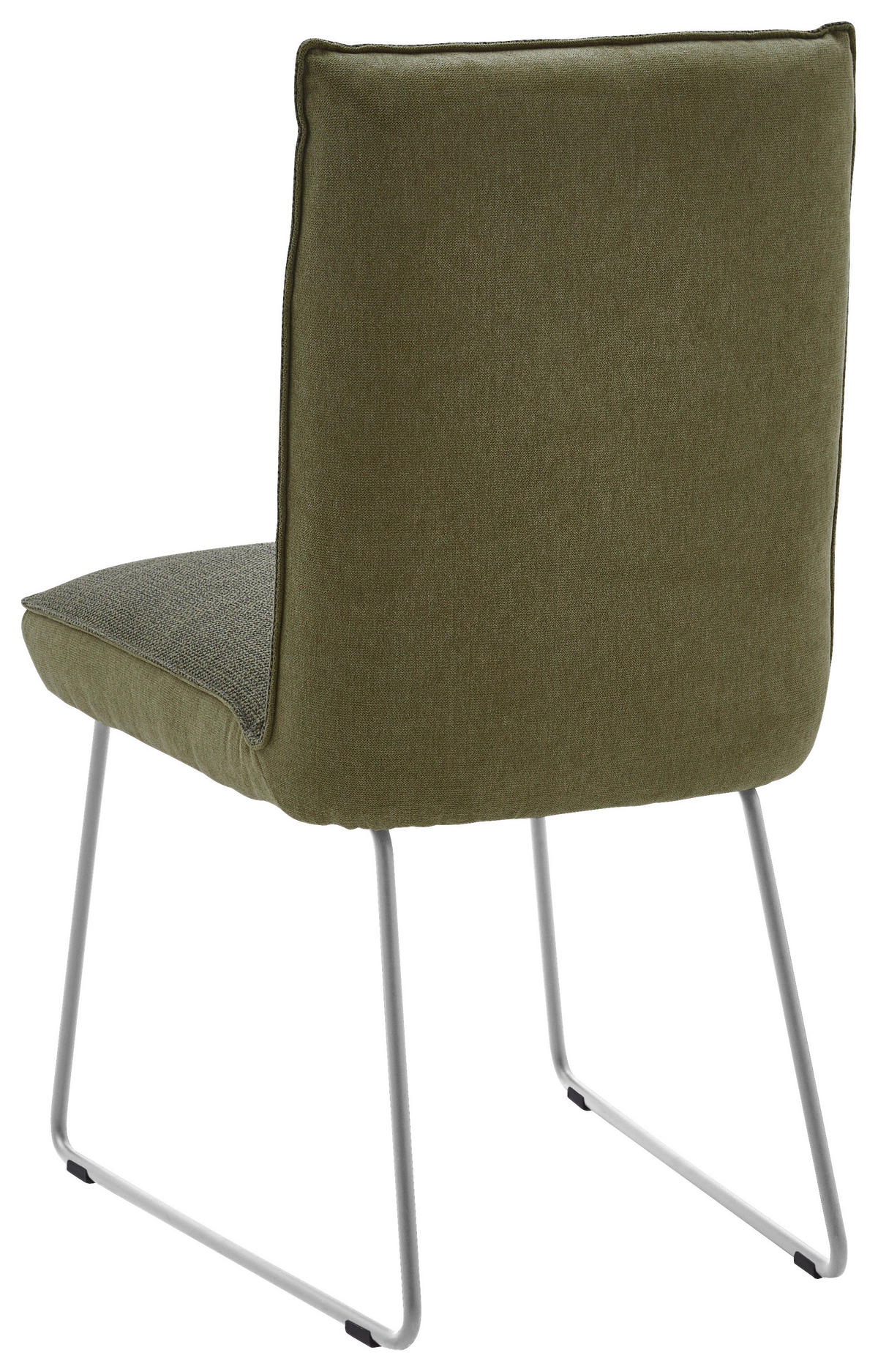 STUHL  in Stahl Flachgewebe  - Edelstahlfarben/Grün, Design, Textil/Metall (49/93/59cm) - Dieter Knoll