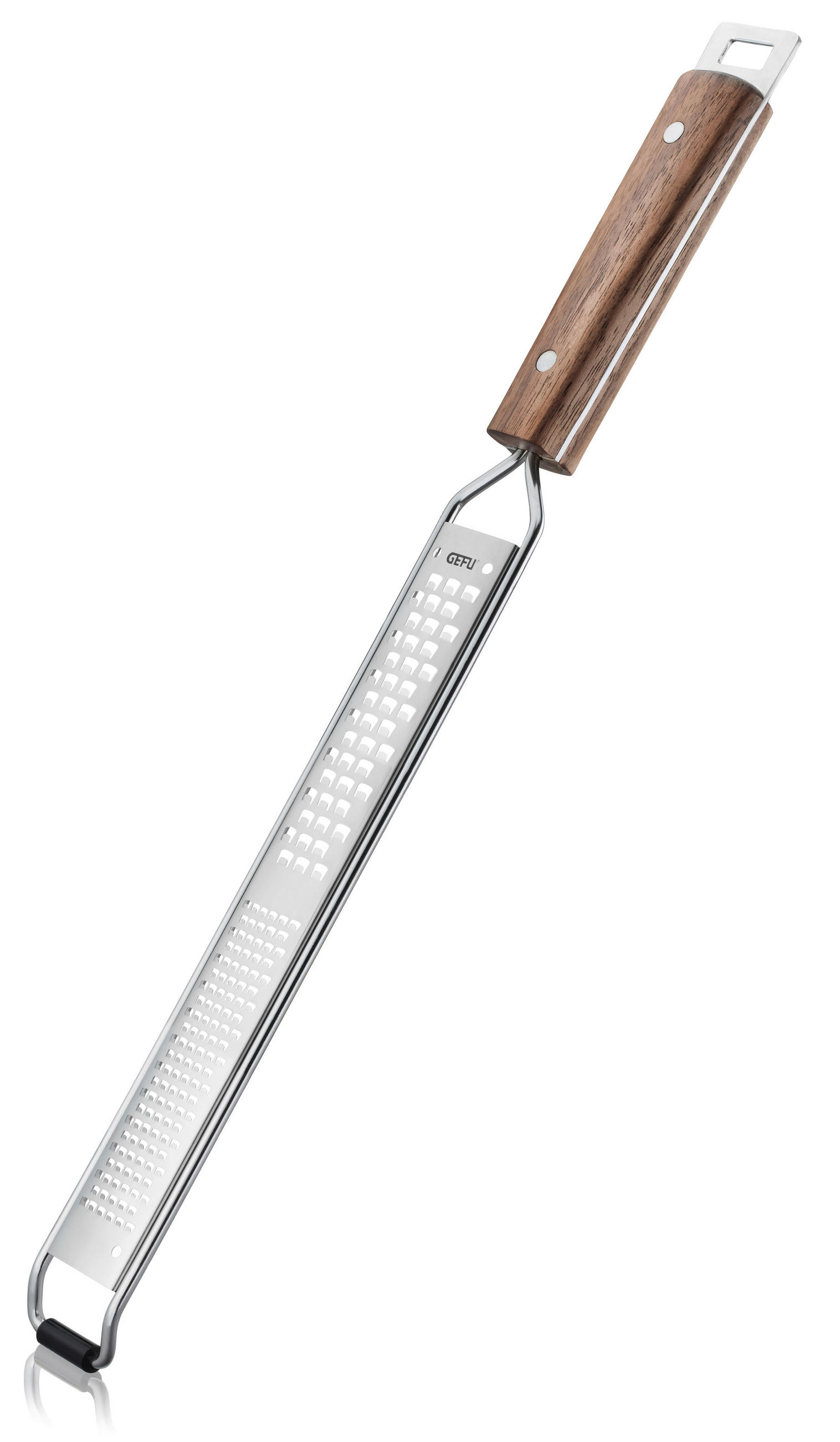 REIBE MADERO  - Silberfarben/Braun, Design, Holz/Metall (40,5/3,7/2cm) - Gefu