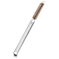 REIBE MADERO  - Silberfarben/Braun, Design, Holz/Metall (40,5/3,7/2cm) - Gefu