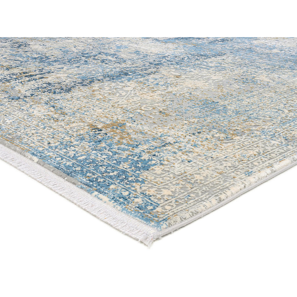 Thumbnail - Dieter Knoll Webteppich Avignon, Blau, Grau, Textil, rechteckig, 240x240 cm, Care & Fair, für Fußbodenheizung geeignet, ...