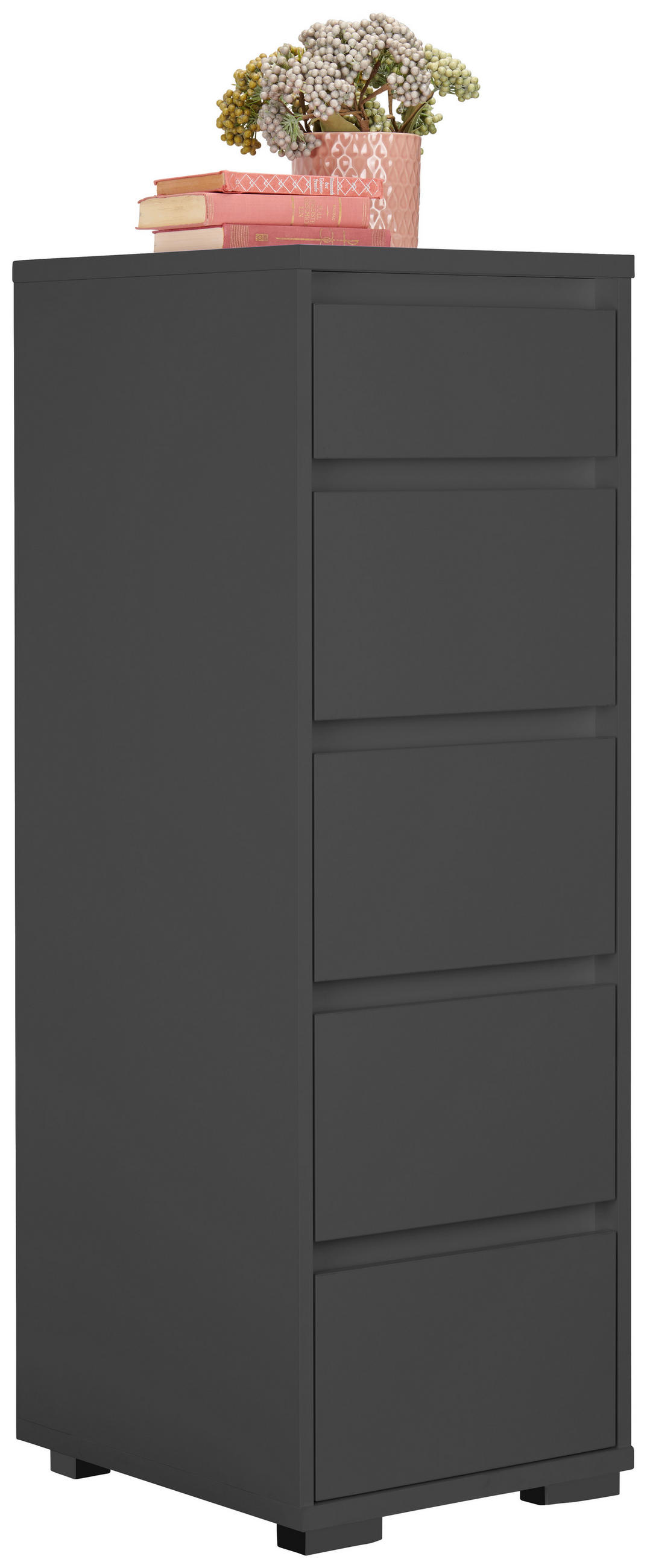 KOMMODE  in 40,1/120/48 cm  - Anthrazit, Design, Holzwerkstoff/Kunststoff (40,1/120/48cm) - Carryhome