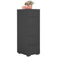 KOMMODE  in 40,1/120/48 cm  - Anthrazit, Design, Holzwerkstoff/Kunststoff (40,1/120/48cm) - Carryhome