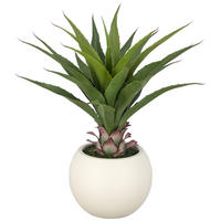 KUNSTPFLANZE Agave 65 cm  - Creme/Grün, Basics, Kunststoff (65cm)