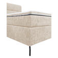 BOXSPRINGBETT 140/200 cm  in Kaschmir  - Kaschmir/Schwarz, Design, Textil/Metall (140/200cm) - Esposa