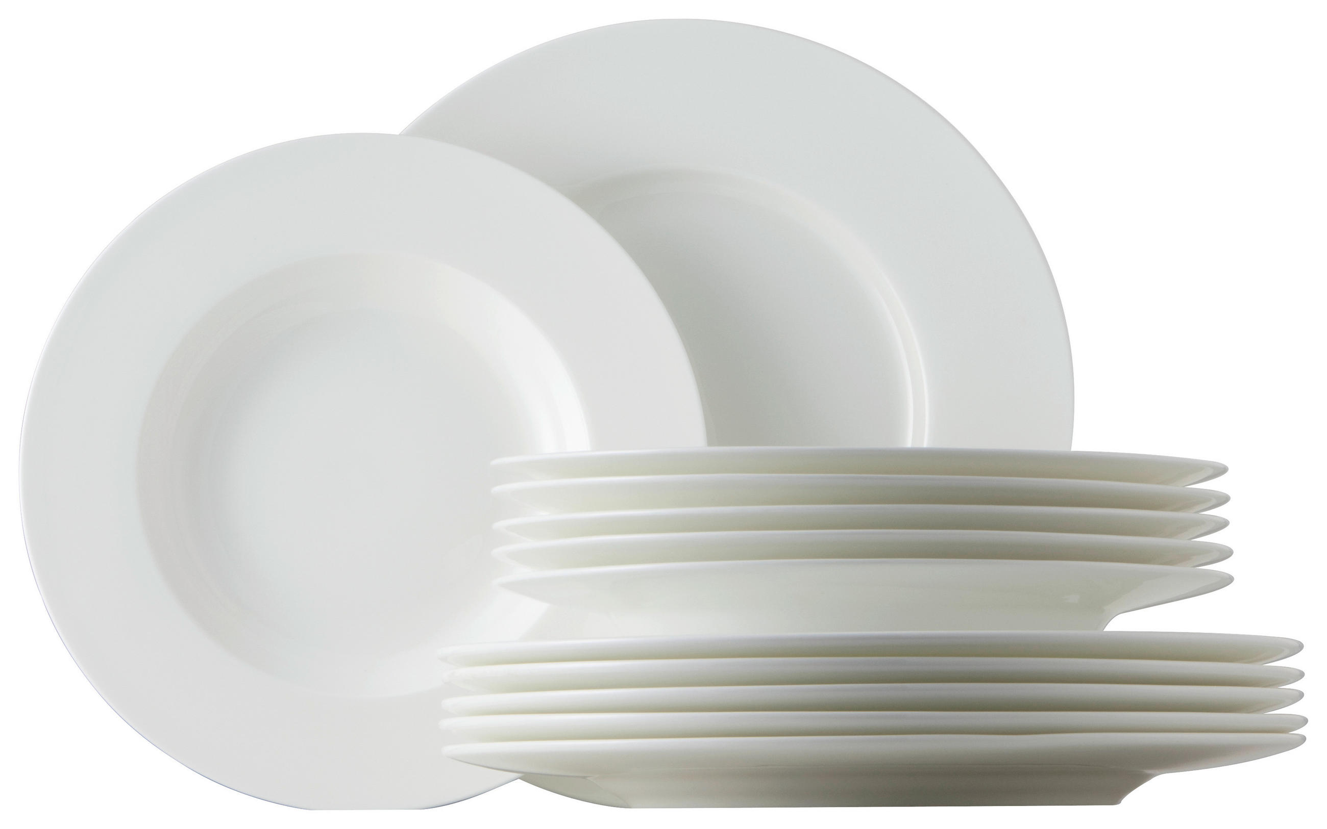 TAFELSERVICE Weiß 12-teilig Jade White  - Weiß, Basics, Keramik - Rosenthal