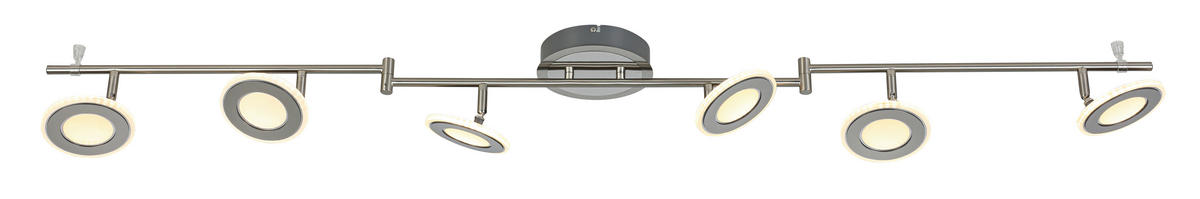 LED-STRAHLER 150/21/13 cm  - Chromfarben/Nickelfarben, Design, Kunststoff/Metall (150/21/13cm) - Novel
