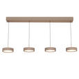 LED-HÄNGELEUCHTE 118/17,5/180 cm  - Sandfarben, Design, Metall (118/17,5/180cm) - Dieter Knoll