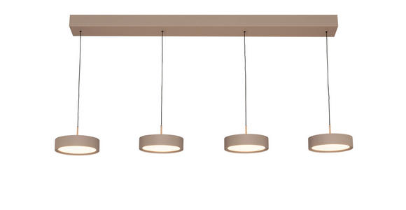 LED-HÄNGELEUCHTE 118/17,5/180 cm  - Sandfarben, Design, Metall (118/17,5/180cm) - Dieter Knoll