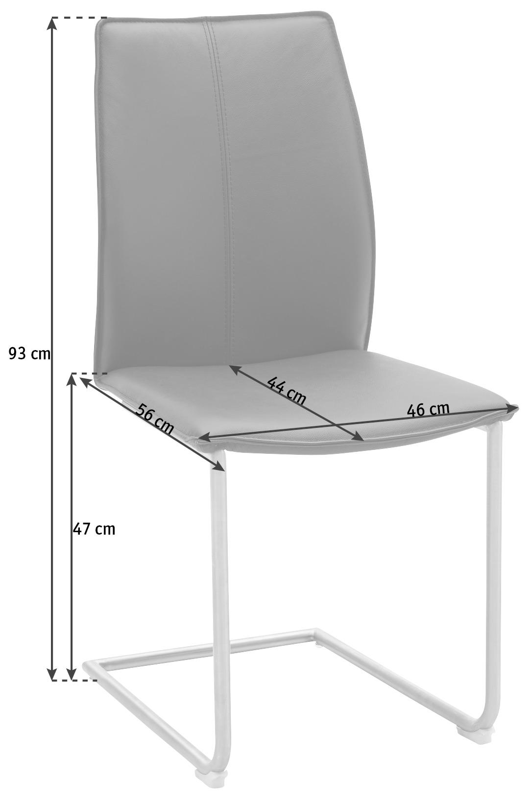SCHWINGSTUHL  in Eisen Mikrofaser  - Schwarz/Braun, Design, Textil/Metall (46/93/56cm) - Dieter Knoll