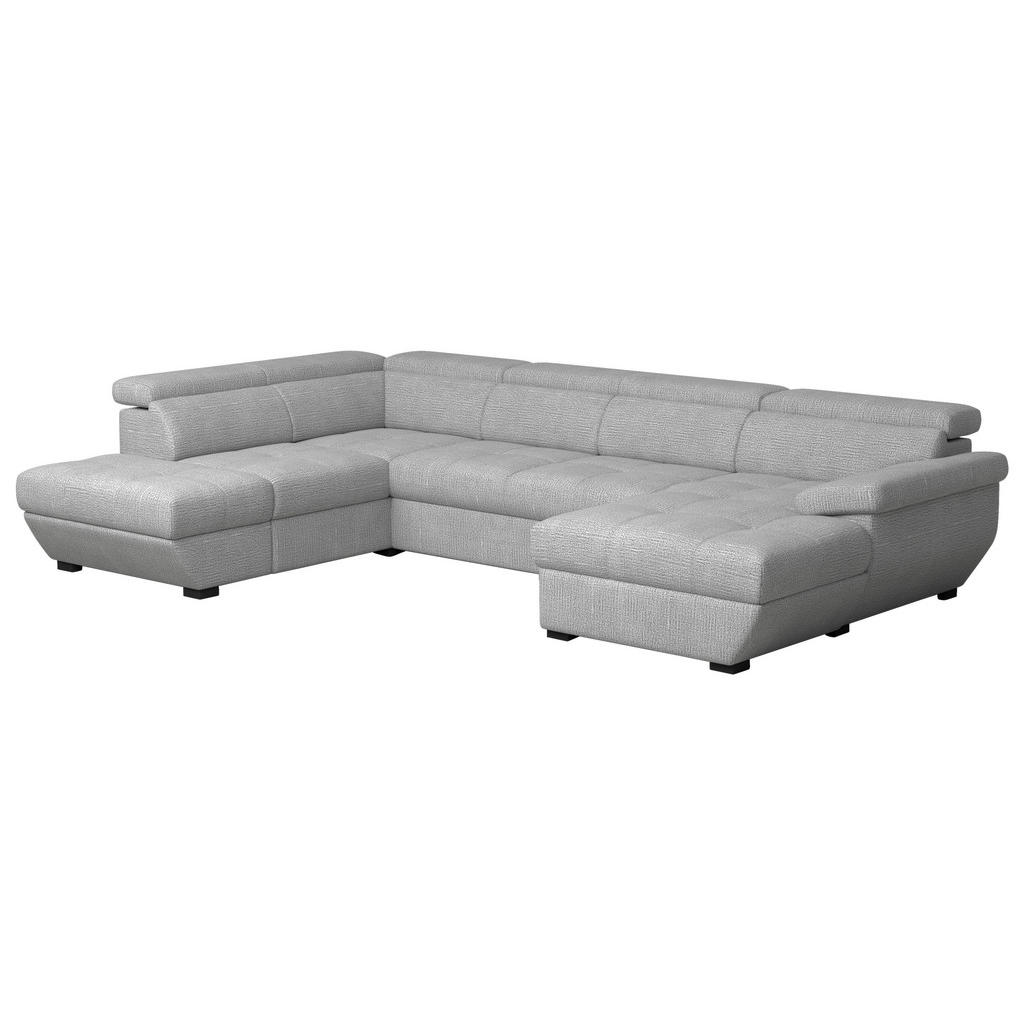 Welnova SEDACÍ SOUPRAVA, textil, šedá