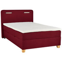 BOXBETT 120/200 cm  in Rot  - Rot, Konventionell, Holz/Textil (120/200cm) - Moderano