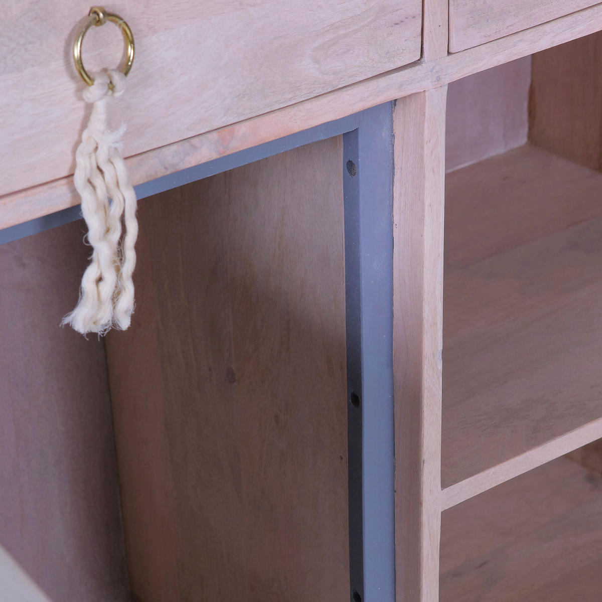 HIGHBOARD Amalfi 90/165/45 cm  - Anthrazit/Naturfarben, Design, Holz/Holzwerkstoff (90/165/45cm)