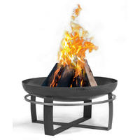 FEUERSCHALE  - Schwarz, Basics, Metall (60/36cm) - Ambia Garden