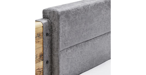 Bettanlage Alicante - Fichtefarben/Grau, MODERN, Holzwerkstoff/Textil (180/200cm) - Luca Bessoni