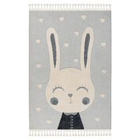 FLACHWEBETEPPICH 160/230 cm Grau rechteckig  - Grau, Basics, Textil (160/230cm) - Kayoom