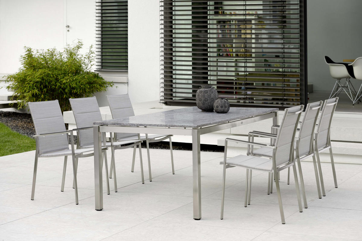 TISCHGESTELL 200/100/73 cm Metall  - Edelstahlfarben, Basics, Metall (200/100/73cm) - Stern
