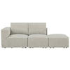 SOFA drvo, plastika, tekstil  bež    - bež/crna, Design, drvo/tekstil (230,5/65/90cm) - Livetastic