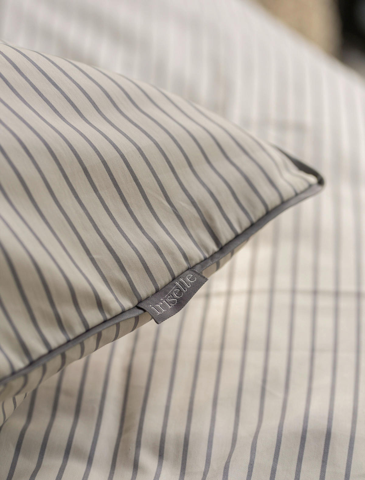 BETTWÄSCHE Makosatin 155/200 cm  - Naturfarben, KONVENTIONELL, Textil (155/200cm) - Irisette