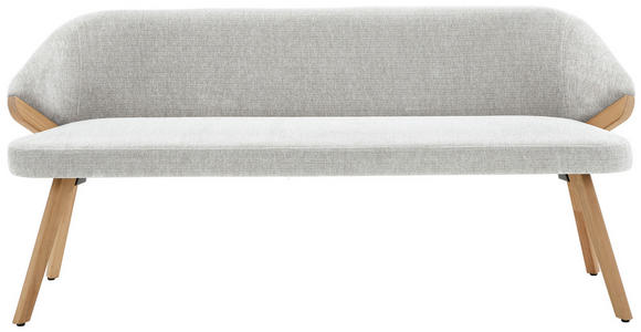 SITZBANK 231/83/59 cm  in Creme  - Eiche Bianco/Creme, KONVENTIONELL, Holz/Textil (231/83/59cm) - Linea Natura