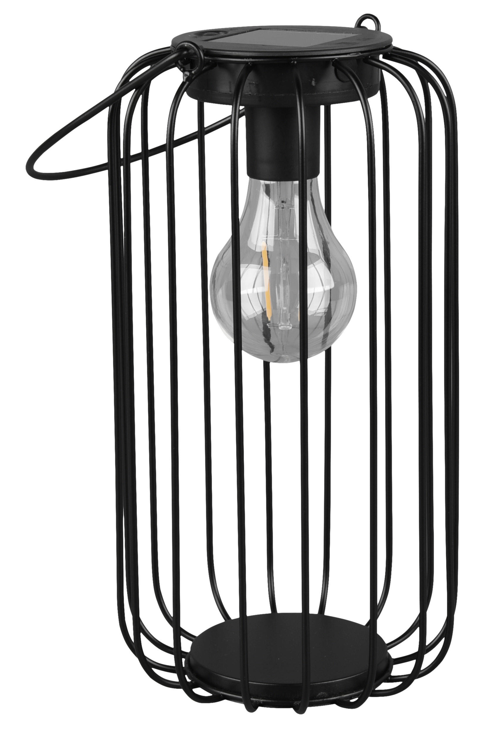 AKKU-TISCHLEUCHTE 13,5/38,5 cm   - Schwarz, Design, Metall (13,5/38,5cm) - P & B