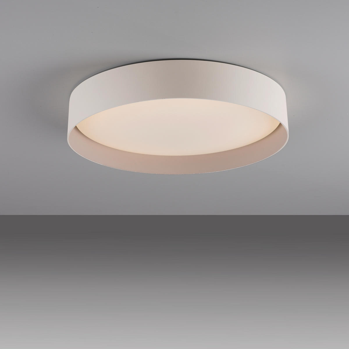 LED-DECKENLEUCHTE 39/39/7.3 cm   - Sandfarben, KONVENTIONELL, Kunststoff/Metall (39/39/7.3cm) - Schöner Wohnen