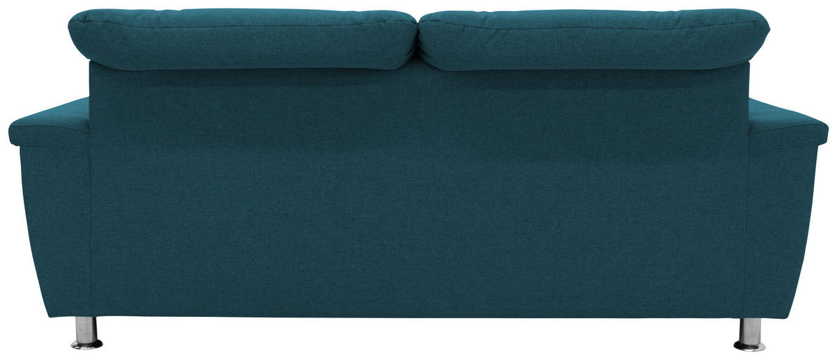 2-SITZER-SOFA in Webstoff Dunkelblau  - Chromfarben/Dunkelblau, KONVENTIONELL, Textil/Metall (190/81/105cm) - MID.YOU
