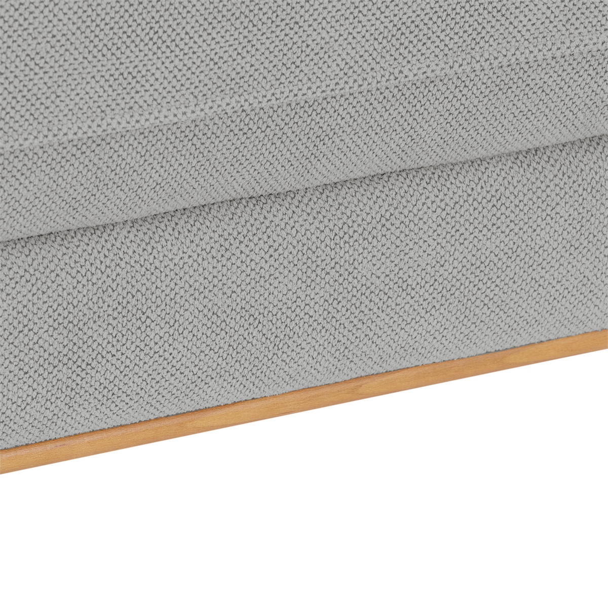 ECKSOFA Hellgrau  - Hellgrau/Schwarz, MODERN, Textil/Metall (238/162cm) - Ondega
