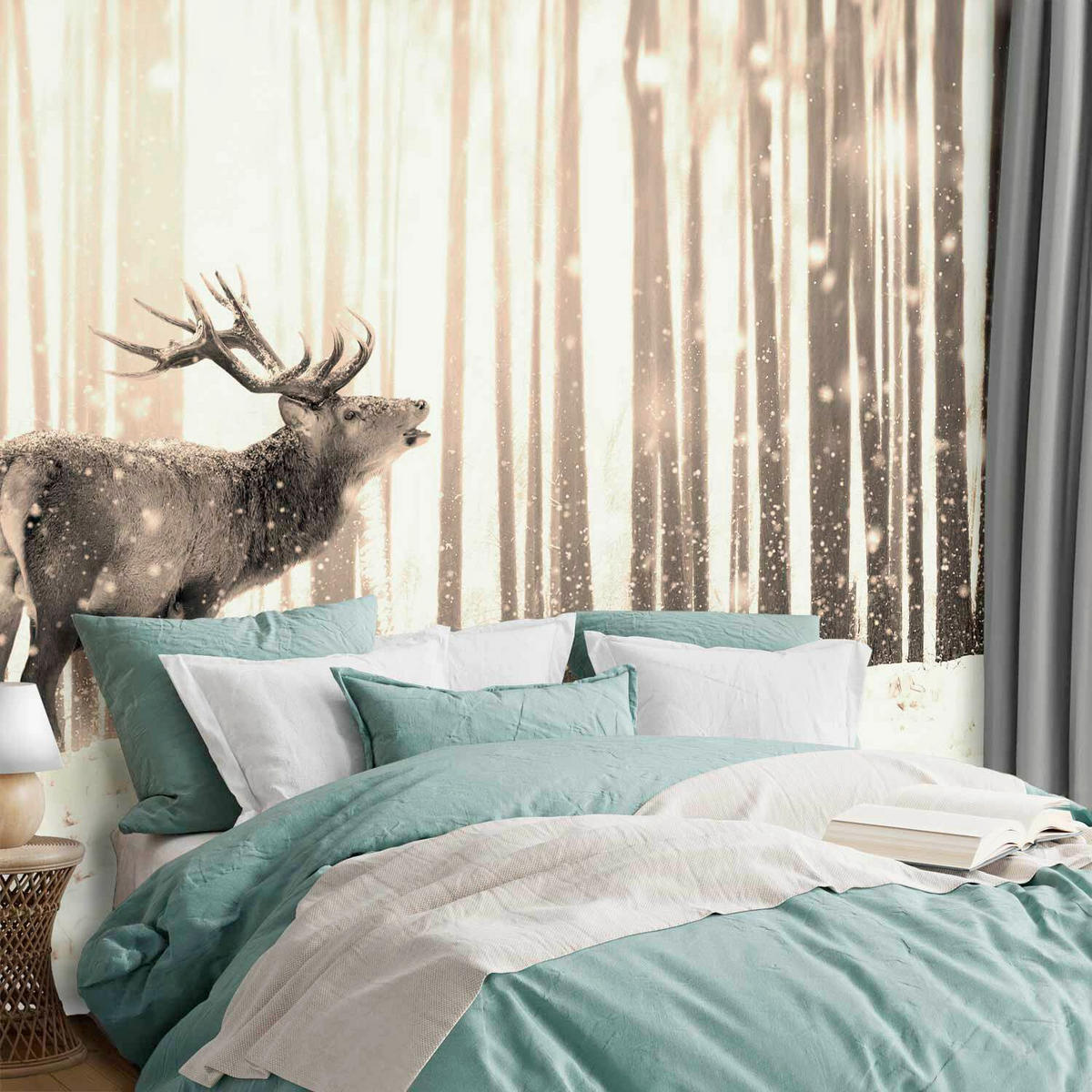 FOTOTAPET 250/175 cm  - vit/beige, Lifestyle, textil (250/175cm) - artgeist