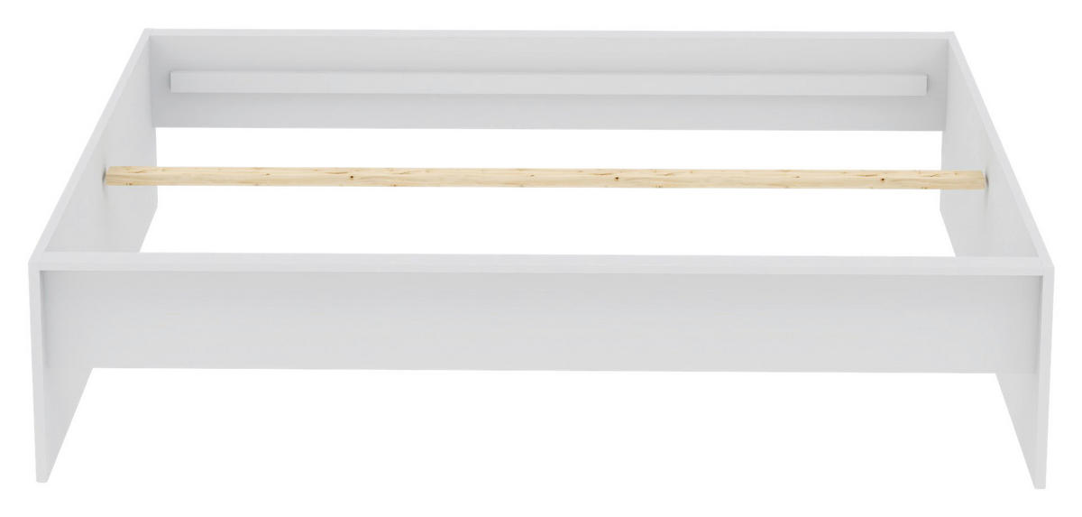 ÁGYKERET 180/200 cm  fehér  - fehér, Konventionell, faalapú anyag (180/200cm) - Hom`in