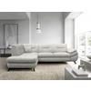 ECKSOFA in Struktur, Plüsch Beige  - Beige/Schwarz, Design, Textil/Metall (201/274cm) - MID.YOU