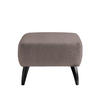 HOCKER Bouclé Taupe  - Taupe/Schwarz, MODERN, Holz/Textil (66/44/66cm) - MID.YOU