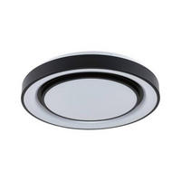 DECKENLEUCHTE 47,5/7 cm   - Schwarz/Weiß, Design, Kunststoff/Metall (47,5/7cm) - Paulmann