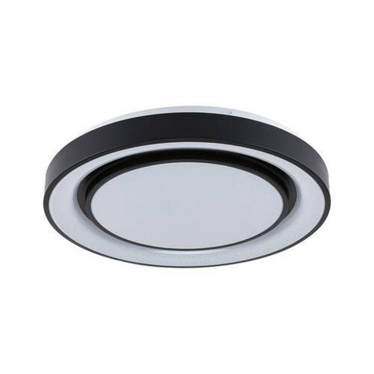 DECKENLEUCHTE 47,5/7 cm   - Schwarz/Weiß, Design, Kunststoff/Metall (47,5/7cm) - Paulmann