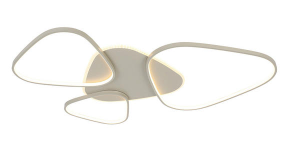 LED-DECKENLEUCHTE Alvia 102,5/72,5/5 cm  - Sandfarben, Design, Kunststoff/Metall (102,5/72,5/5cm) - Novel