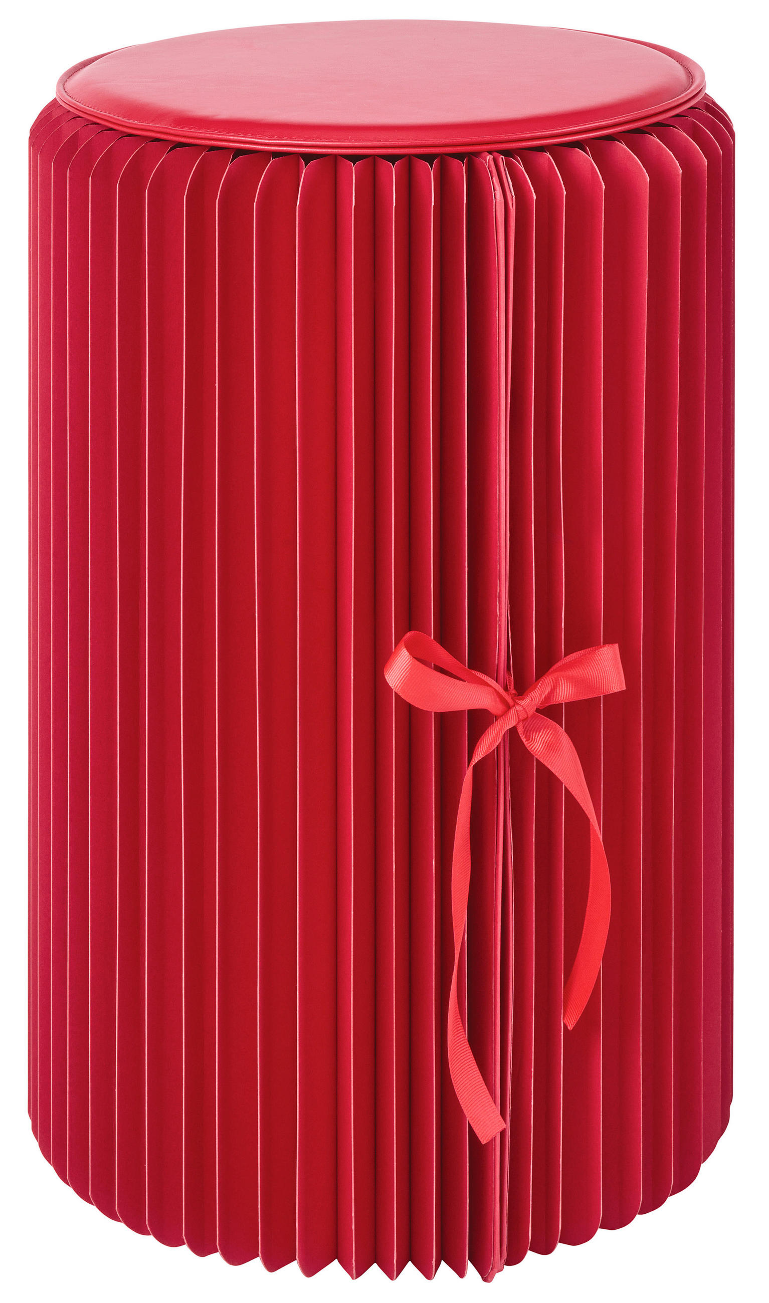 TABURE  crvena  - crvena, Dizajnerski, papir/pločasti materijal (32/50cm) - Ambia Home