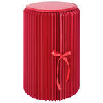 HOCKER in Kunststoff, Papier, Holzwerkstoff Rot  - Rot, Design, Papier/Holzwerkstoff (32/50cm) - Ambia Home