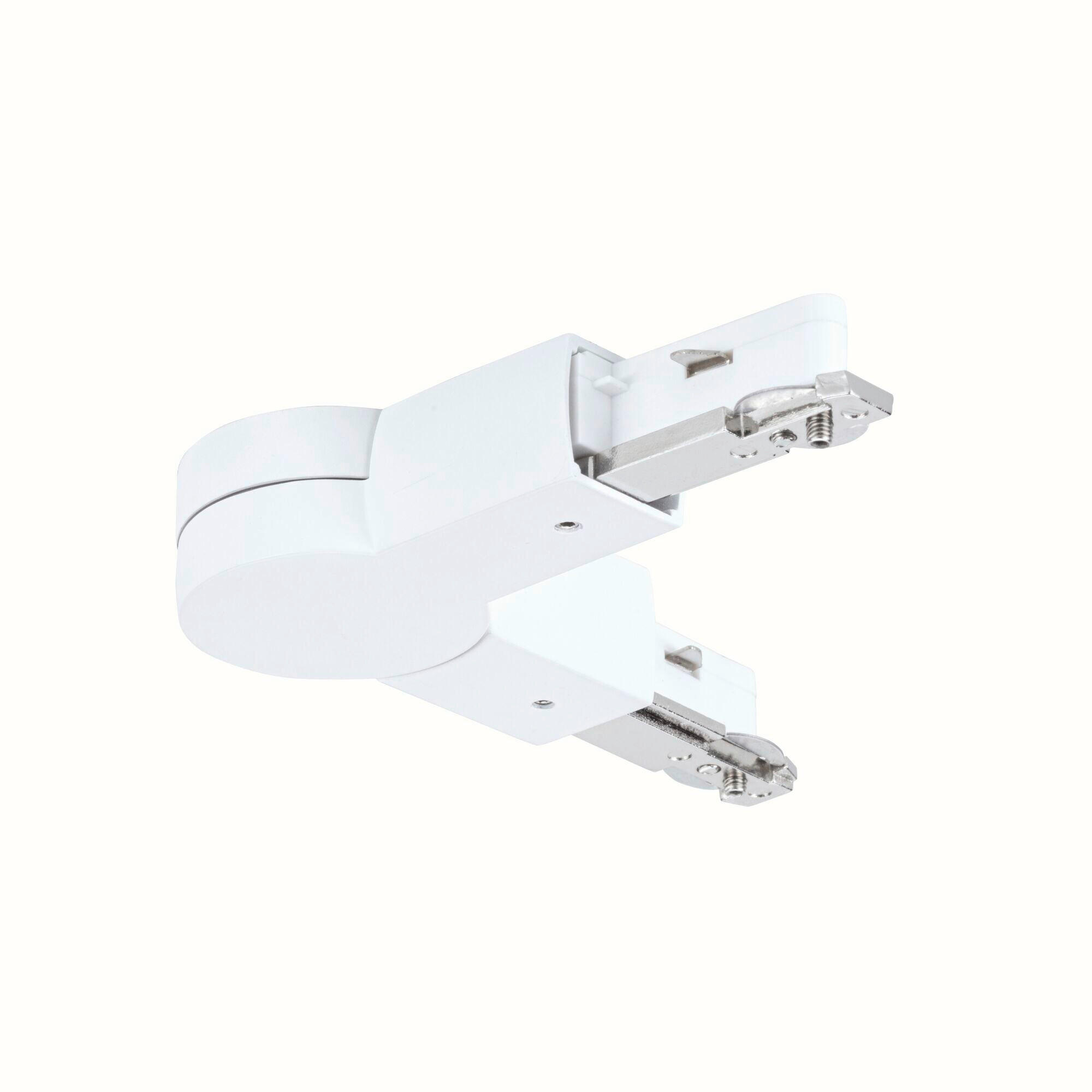 SCHIENENSYSTEM-VERBINDER URail Gelenk-Verbinder 18,9/1,8/3,6 cm   - Weiß, Basics, Metall (18,9/1,8/3,6cm) - Paulmann