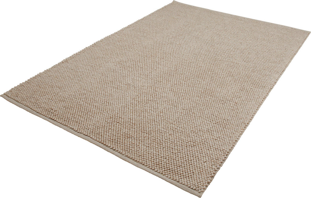 HANDWEBTEPPICH 90/160 cm Creme  - Creme, Natur, Textil (90/160cm) - Linea Natura