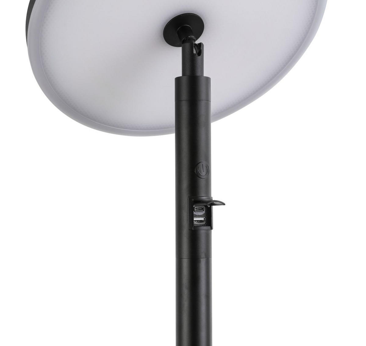 STEHLEUCHTE 29/150 cm    - Transparent/Schwarz, Trend, Kunststoff/Metall (29/150cm) - Novel