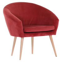 FOTELJA 73/73/43/66 cm , crvena  - crvena, Dizajnerski (73/73/43/66cm) - Carryhome