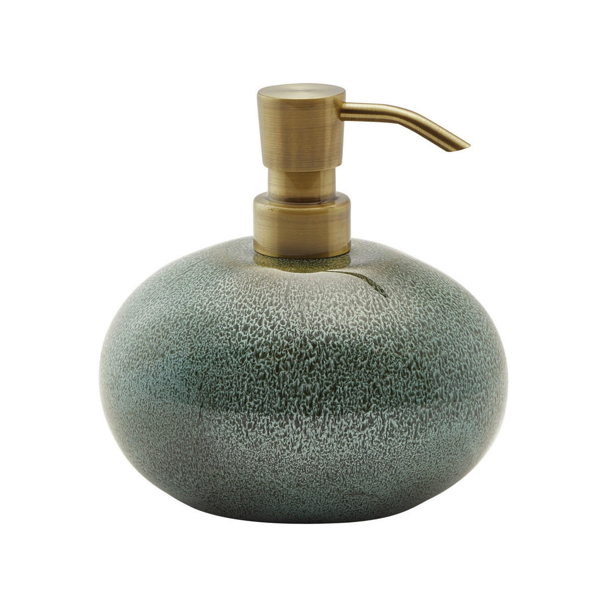 Aquanova Seifenspender Ugo Grün, Gold 11x14x13 cm