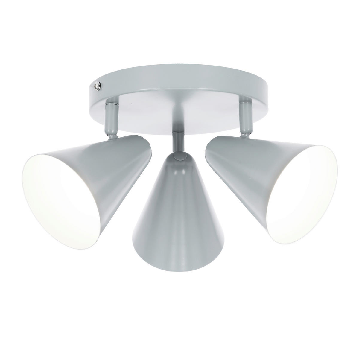 DECKENSTRAHLER Amor 34/34/16 cm   - Grau, Trend, Metall (34/34/16cm)