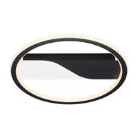 PLAFONIERĂ CU LED - alb, Basics, plastic/metal (35/5,5cm) - Novel