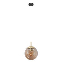 HÄNGELEUCHTE Bollique 30/180 cm   - Messingfarben, KONVENTIONELL, Glas/Metall (30/180cm)