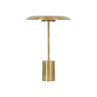 TISCHLEUCHTE - Messingfarben, Design, Metall (28/40/28cm)