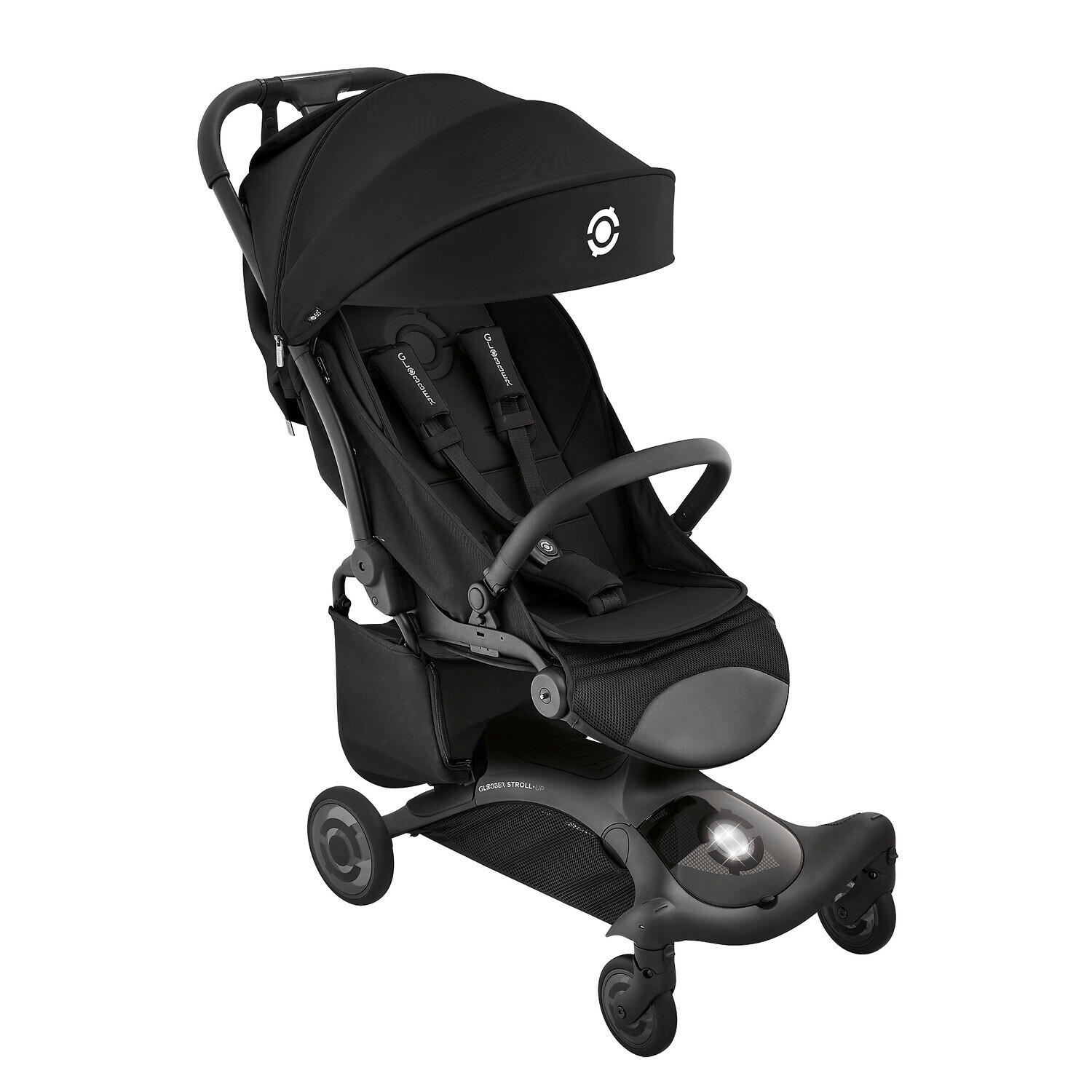 BUGGY STROLL UP  - Taupe/Schwarz, Basics, Textil/Metall (86/44,6/105cm) - GLOBBER